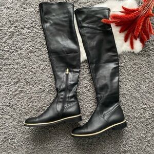 Leather Over-the-Knee Boots